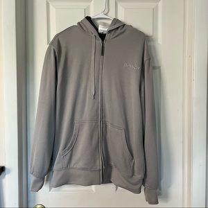 AND1 Grey Zip Up Hoodie Size M